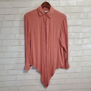 Society Amuse full-button down blouse